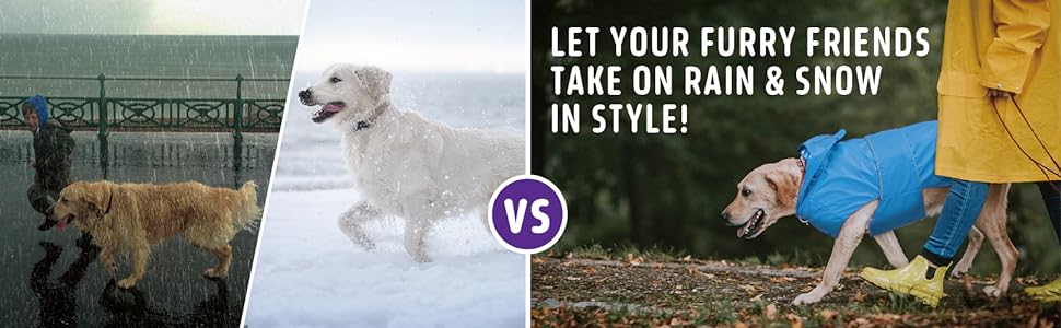 Dog raincoats