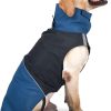 Dog Raincoat - Waterproof Dog Winter Jackets Windproof Coat with Velvet Inner Winter Dog Rain Coat with Reflective Strip,Black XL