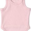 Cute Dog Clothes, Ribbed Tank Top T Shirt for Small, Medium or Large Pets, Breathable & Soft Cotton Blend (White, M)