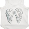 Cute Dog Clothes, Ribbed Tank Top T Shirt for Small, Medium or Large Pets, Breathable & Soft Cotton Blend (White, M)