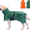 Pet Large Dog Raincoat Apparel Poncho Waterproof for Medium Large Sized for Dog Raincoat (Green, 6XL)