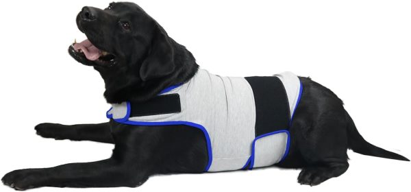 51-oeAryTiL._AC_SL1500_2d69a7f9-384c-418f-a331-8552f42ce1eb Dog Anxiety Vest, Comfort Dog Anxiety Relief Coat, Breathable Dog Calming Vest for Thunderstorm, Travel, Fireworks, Vet Visits(Dog Calming Vest Light Grey Blue S)