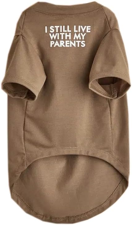 Cute Dog Clothes,Dog T Shirt for Medium Dogs.Dog Clothes for Small Dogs Girl Boy,Puppy.Breathable Soft Dog Costume for Pet Dogs Cats, Pet Pullover Jumper, Cat Clothes (L-(10~17lb), Chest~18", Khaki)
