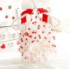 Dog Princess Dresses for Small Dogs Clothes Cherry Costume Pet Suspenders Girl Cat Cute Lace Coat Floral Outfits Summer Costumes (M,Cherry)
