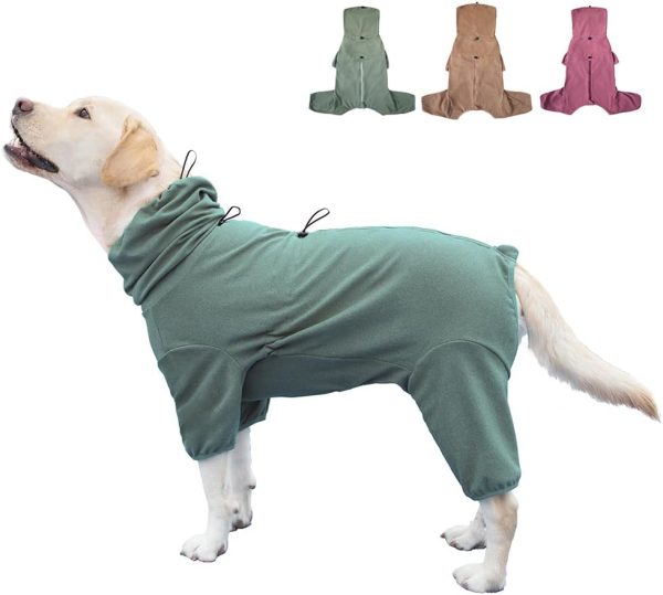 Pet Pajamas for Large Dogs,Extra Large Stretch, Suitable for Adult Dogs, Medium-Sized Dogs, Large Dogs Jumpsuit Four-Legged Dog Clothes, Surgical Recovery Dog Clothing. (Green Color, 4XL)