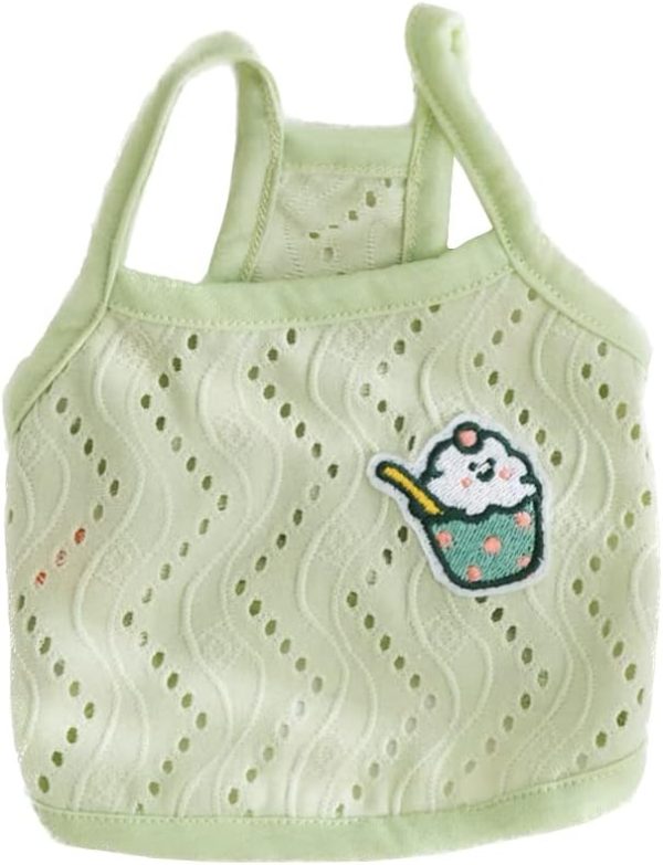 51HP6meSozL._AC_SL1001 Dog Shirt Cat Shirt Pet Vest Dog T-Shirts Soft Breathable Dog Tank Top Sleeveless Vest Dog Tee Shirt for Small Dogs