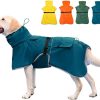 Pet Large Dog Raincoat Apparel Poncho Waterproof for Medium Large Sized for Dog Raincoat (Orange, 5XL)