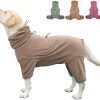 Pet Pajamas for Large Dogs,Extra Large Stretch, Suitable for Adult Dogs, Medium-Sized Dogs, Large Dogs Jumpsuit Four-Legged Dog Clothes, Surgical Recovery Dog Clothing. (Green Color, 4XL)