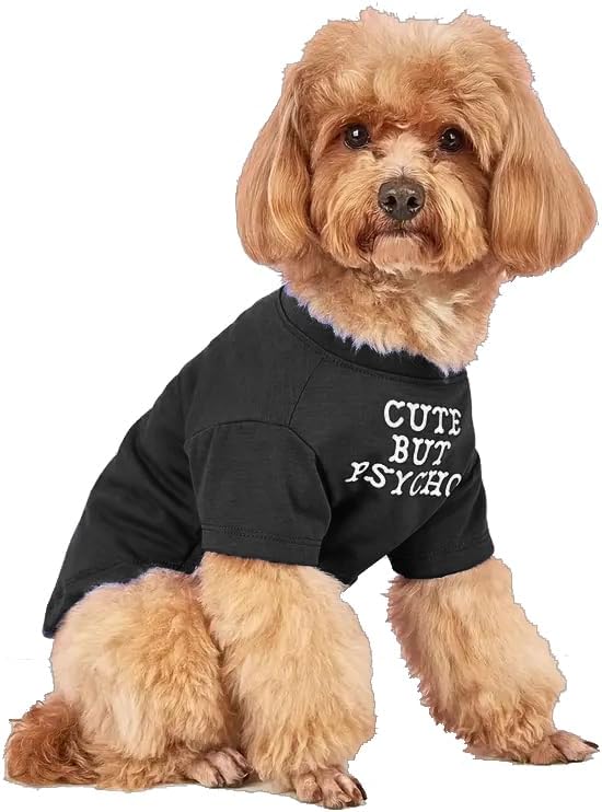 Cute Dog Clothes,Dog T Shirt for Medium Dogs.Dog Clothes for Small Dogs Girl Boy,Puppy.Breathable Soft Dog Costume for Pet Dogs Cats, Pet Pullover Jumper, Cat Clothes (L-(10~17lb), Chest~18", Khaki)