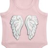 Cute Dog Clothes, Ribbed Tank Top T Shirt for Small, Medium or Large Pets, Breathable & Soft Cotton Blend (White, M)
