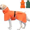 Pet Large Dog Raincoat Apparel Poncho Waterproof for Medium Large Sized for Dog Raincoat (Green, 6XL)
