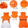 Pet Large Dog Raincoat Apparel Poncho Waterproof for Medium Large Sized for Dog Raincoat (Orange, 5XL)