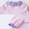 Dog T-Shirts 100% Cotton Soft Puppy Clothes Cute Prints Dogs Pocket Shirt for Small Dogs (Small PinkCat)