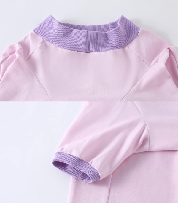 Dog T-Shirts 100% Cotton Soft Puppy Clothes Cute Prints Dogs Pocket Shirt for Small Dogs (Small PinkCat)