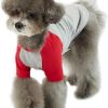 Dog Shirt for Small and Large Dogs Raglan Cotton T-Shirts Soft Breathable Dog Shirts pet Clothes Gray Series (Large, Gray/Mint)