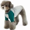 Dog Shirt for Small and Large Dogs Raglan Cotton T-Shirts Soft Breathable Dog Shirts pet Clothes Gray Series (Large, Gray/Mint)