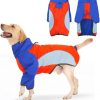 Dog Raincoat - Waterproof Dog Winter Jackets Windproof Coat with Velvet Inner Winter Dog Rain Coat with Reflective Strip,Black XL