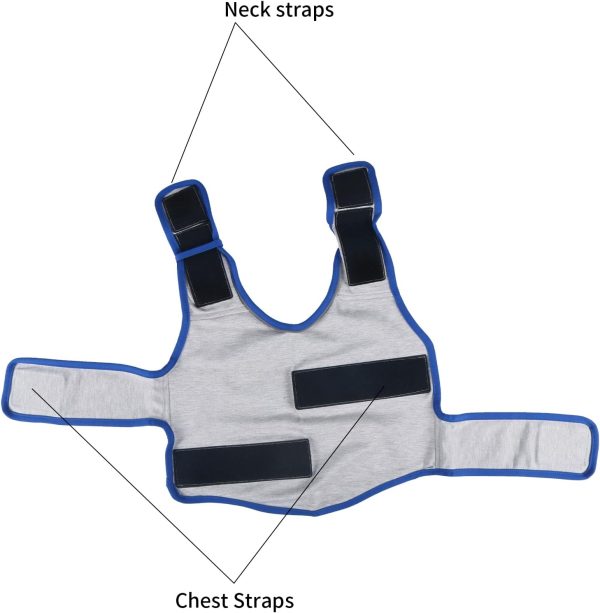 Dog Anxiety Vest, Comfort Dog Anxiety Relief Coat, Breathable Dog Calming Vest for Thunderstorm, Travel, Fireworks, Vet Visits (S,Light Grey)