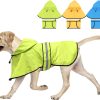 61Lc5HMl01L._AC_SL1500 Dog Raincoat-Reflective Dog Rain Coat with Hoodie, Waterproof Lightweight Adjustable Dog Rain Jacket Poncho Slicker for Small Medium and Large Dogs (Medium, Blue)