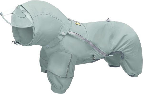 61MMRztjyaL._AC_SL1500 Dog Raincoat, Extra Waterproof Dog Rain Jacket for Wet Weather|Full Wrap Design for Full Protection, Adjustable&Easy to Wear, Features Detachable Cap and Reflective Strip,Size 2XL
