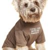 Cute Dog Clothes,Dog T Shirt for Medium Dogs.Dog Clothes for Small Dogs Girl Boy,Puppy.Breathable Soft Dog Costume for Pet Dogs Cats, Pet Pullover Jumper, Cat Clothes (L-(10~17lb), Chest~18", Khaki)