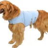 Dog Anxiety Vest, Comfort Dog Anxiety Relief Coat, Breathable Dog Calming Vest for Thunderstorm, Travel, Fireworks, Vet Visits (M,Light Grey)