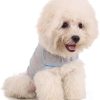 Dog Anxiety Vest, Comfort Dog Anxiety Relief Coat, Breathable Dog Calming Vest for Thunderstorm, Travel, Fireworks, Vet Visits (M,Light Grey)