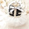 Dog Princess Dresses for Small Dogs Lolita Clothes Lace Tweed Costume Pet Girl Cute Coat Outfits Fall Costumes (M,White)