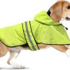Waterproof Dog Raincoats - Adjustable Lightweight Pet Rain Coat Dog Slicker Poncho, Safety Dog Raincoats with Reflective Strip and Leash Hole for Small, Medium, Large Dogs (X-Large, RED)