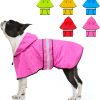 61SL-txvVnL._AC_SL1500 Dog Raincoat-Reflective Dog Rain Coat with Hoodie, Waterproof Lightweight Adjustable Dog Rain Jacket Poncho Slicker for Small Medium and Large Dogs (Medium, Blue)