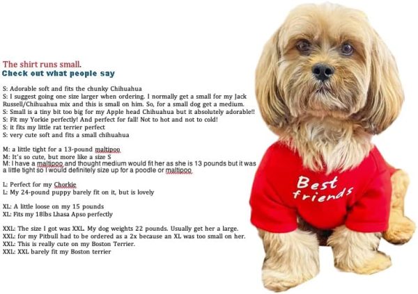 Cute Dog Clothes,Dog T Shirt for Medium Dogs.Dog Clothes for Small Dogs Girl Boy,Puppy.Breathable Soft Dog Costume for Pet Dogs Cats, Pet Pullover Jumper, Cat Clothes (L-(10~17lb), Chest~18", Khaki)