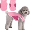 UPF 50+ Sun Protection Dog Shirt,Quick-Dry Soft Dog Clothes for Medium Dogs Boy, Breathable Lightweight Dog Tshirts with Reflective Strip Sleeveless Dog Vest Pet Apparel Cat Outfit