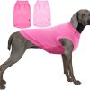 61iBTCIJ8DL._AC_SL1355 Dog Shirt,Combed Cotton T-Shirts,Soft Cool Boy Girl Tee for Extra Large Dogs Labrador,Pink Rose Striped XXXL