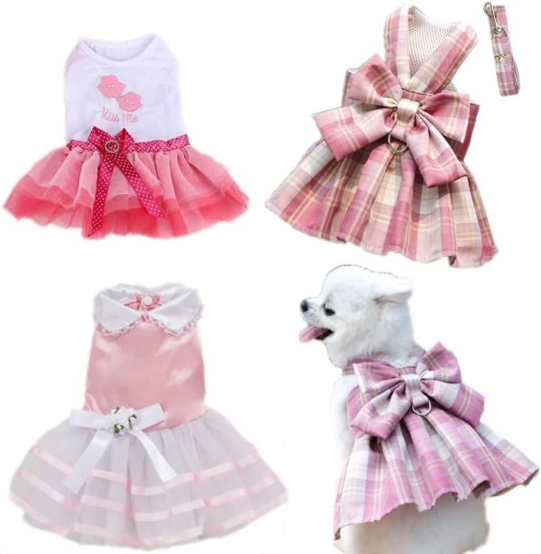 Dog Dresses Puppy Clothes for Small Dog Outfits Small Dog Cothes Female Yorkie Tutu Dress