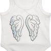 Cute Dog Clothes, Ribbed Tank Top T Shirt for Small, Medium or Large Pets, Breathable & Soft Cotton Blend (White, M)