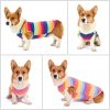 61n5y5MxyAL._AC_SL1061 Dog Shirts Cotton Striped T-Shirts, Breathable Basic Vest for Puppy and Cat, Super Soft Stretchable Doggy Tee Tank Top Sleeveless, Fashion & Cute Color for Boys and Girls (XXL, Rainbow)