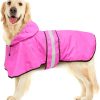 61zQrU6A5bL._AC_SL1500 Dog Raincoat-Reflective Dog Rain Coat with Hoodie, Waterproof Lightweight Adjustable Dog Rain Jacket Poncho Slicker for Small Medium and Large Dogs (Medium, Blue)