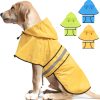 712hNvomgrL._AC_SL1500 Dog Raincoat-Reflective Dog Rain Coat with Hoodie, Waterproof Lightweight Adjustable Dog Rain Jacket Poncho Slicker for Small Medium and Large Dogs (Medium, Blue)