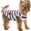 Pet Dog Striped T-Shirt Dogs Cats Cotton Vest Spring Summer Pet Apparel Tee Shirt Suitable for Small and Medium Large Pets French BullDog Bichon