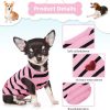 Pet Dog Striped T-Shirt Dogs Cats Cotton Vest Spring Summer Pet Apparel Tee Shirt Suitable for Small and Medium Large Pets French BullDog Bichon