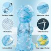 71CMKTYE6PL._AC_SL1500 Waterproof Dog Raincoat, Adjustable 4-Legged Dog Rain Jacket with Hood and Leash Hole Reflective Lightweight Outdoor Rain Poncho Gear for Dogs Suitable for Small and Medium Dogs(Bule,X-Large)