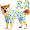 Dog Recovery Suit for Small Medium Large Dogs, Pet Onesie After Surgery Comfort Dog Bodysuit Anti Licking (Small, Purple Bunny)