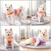 71JaK3dD0yL._AC_SL1061 Dog Shirts Cotton Striped T-Shirts, Breathable Basic Vest for Puppy and Cat, Super Soft Stretchable Doggy Tee Tank Top Sleeveless, Fashion & Cute Color for Boys and Girls (XXL, Rainbow)