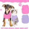 Generic 2 Pack Dog Clothes for Small Dogs Girl Summer Female Dog Shirt Teacup Yorkie Chihuahua Clothes Breathable Lightweight Soft Puppy Clothing Apparel Dog Outfit XXS,Pink,Purple, Rose,Purple