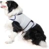 Dog Anxiety Vest, Comfort Dog Anxiety Relief Coat, Breathable Dog Calming Vest for Thunderstorm, Travel, Fireworks, Vet Visits (M,Light Grey)