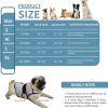 Dog Anxiety Vest, Comfort Dog Anxiety Relief Coat, Breathable Dog Calming Vest for Thunderstorm, Travel, Fireworks, Vet Visits (M,Light Grey)