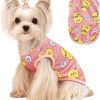 Dog Shirts for Small Dogs Girl Boy Dog Clothes Vest Cute Small Dog Shirt Soft Elastic Puppy Clothes Shirt Vest Pet T-Shirt Breathable Puppy Cat Clothes Tiny Dog Outfit Apparel