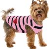 Pet Dog Striped T-Shirt Dogs Cats Cotton Vest Spring Summer Pet Apparel Tee Shirt Suitable for Small and Medium Large Pets French BullDog Bichon
