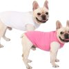 Dog Shirt,Combed Cotton T-Shirts,Soft Cool Boy Girl Tee for Small Dogs Kitty Puppy Chihuahua,Grey Striped S