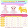 Small Dog Harness Dress Pink Cute Rainbow Tutu Dresses for Dogs Princess Summer Puppy Dog Dress for Small Dogs Girl Cat Dresses Clothes for Cats Only Shih Tzu Chihuahua Dog Clothes, Small